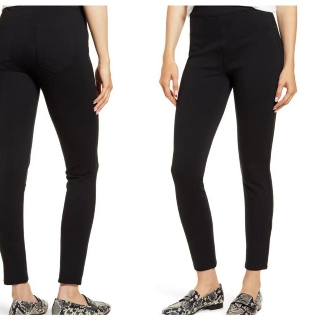 SPANX Black Pull On Slim Pants High Rise Stretch Style 2020R Small NWOT